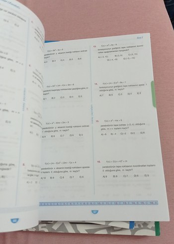 11. Sınıf Matematik Soru Kitabı - Görsel 2