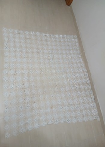 Beden beyaz Renk Beyaz Bohem El İşi Dantel Örtü