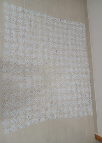 Beyaz Bohem El İşi Dantel Örtü