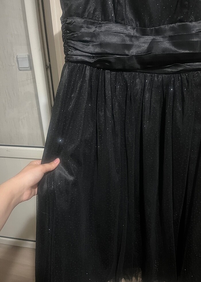 SİYAH ABİYE ELBİSE - Görsel 3