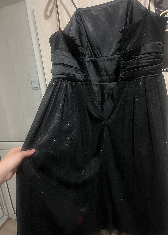 SİYAH ABİYE ELBİSE - Görsel 4