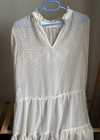 Fabrika Dantel detaylı tül elbise - Görsel 6