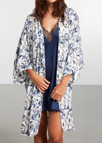 Penye Mood çiçekli saten 3lu takim - Görsel 3