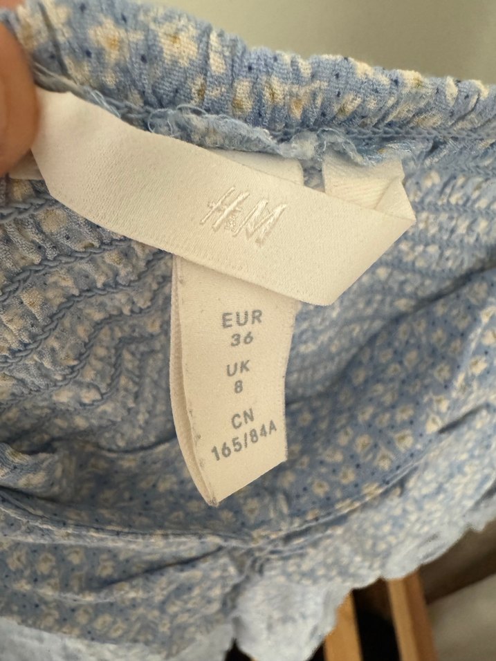 H&M bebek mavisi ince bluz - Görsel 4