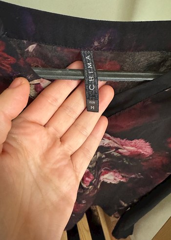 Chima Çiçekli Transparan Bluz - Görsel 3