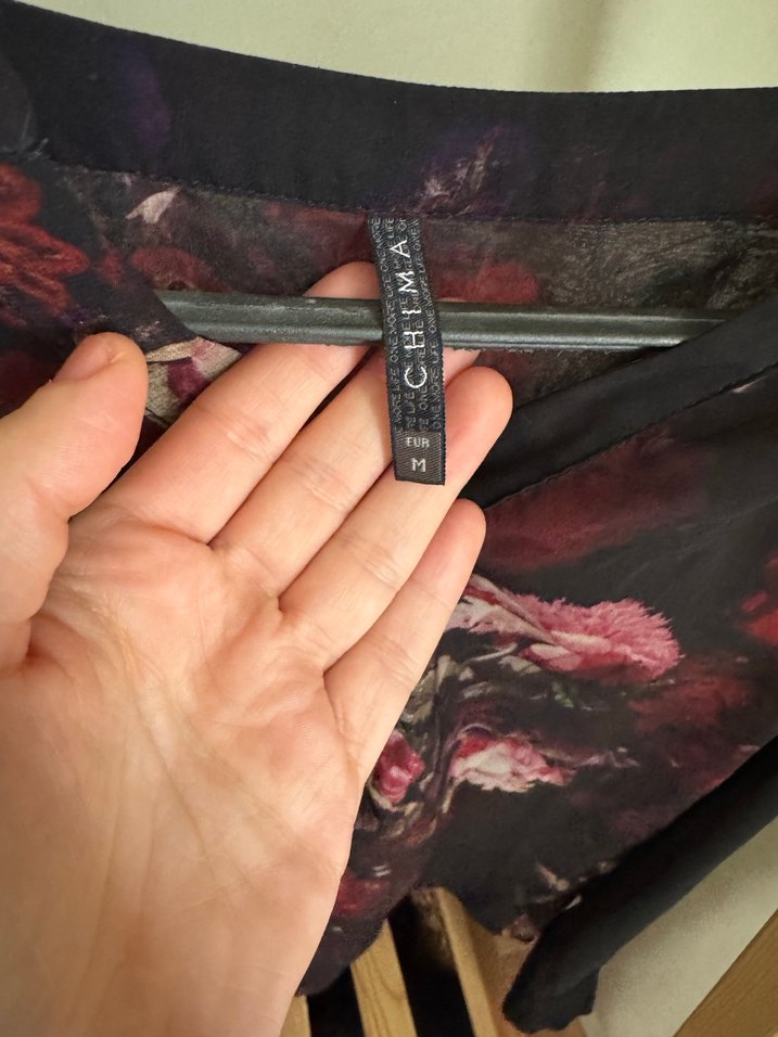 Chima Çiçekli Transparan Bluz - Görsel 3