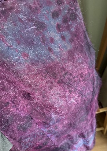 Park Bravo Bordo Mavi İnce Mini Elbise - Görsel 4