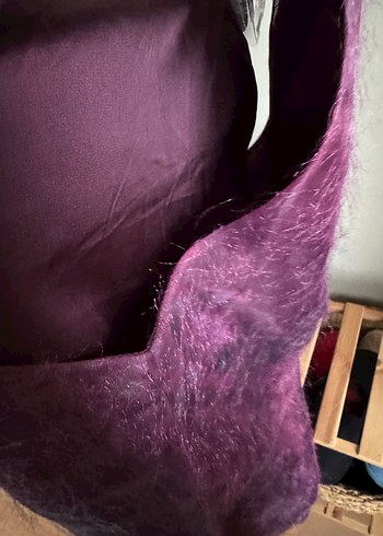 Park Bravo Bordo Mavi İnce Mini Elbise - Görsel 3