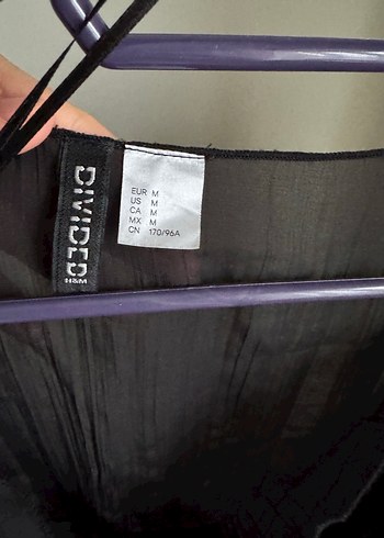 H&M Siyah Transparan Bluz - Görsel 5