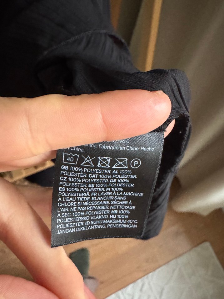 H&M Siyah Transparan Bluz - Görsel 4