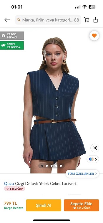 QUZU crop blazer