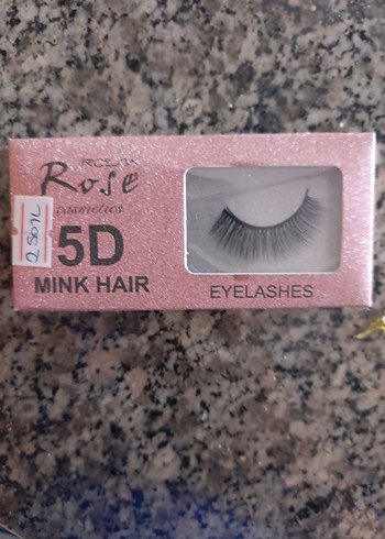 5D Renkli Pembe Takma Kirpik - Görsel 3