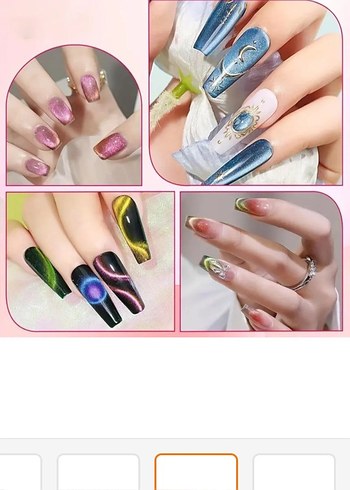 Kedi Gözü Tırnak Süsleme Aracı Siyah - Görsel 3