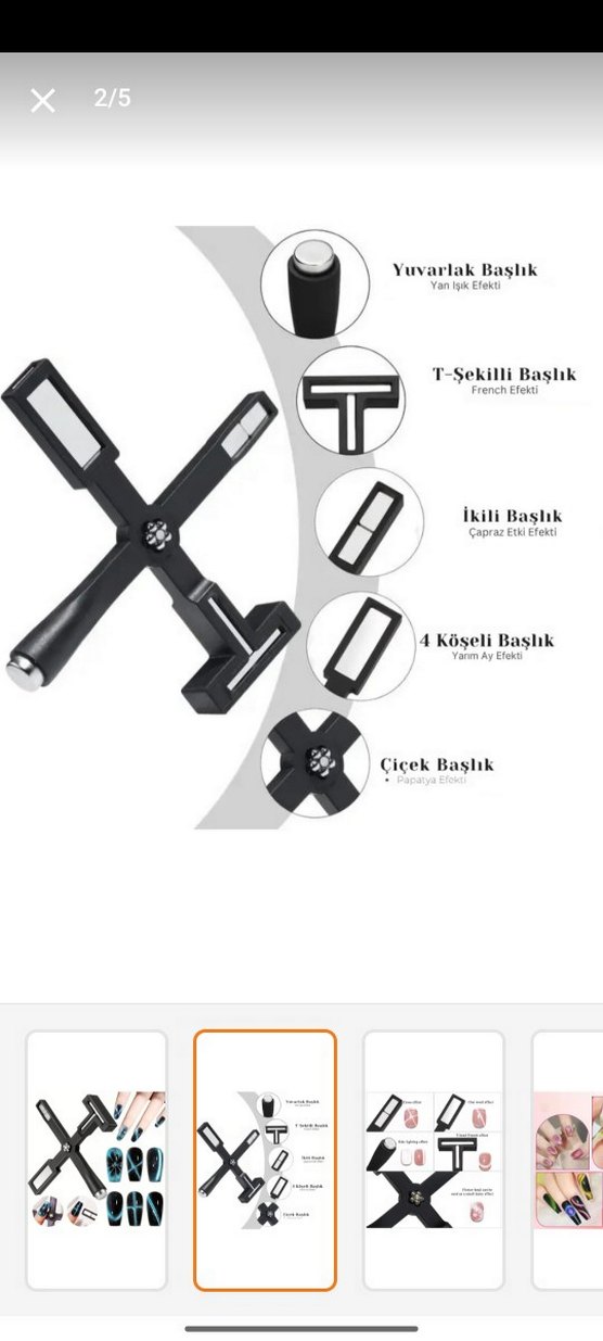 Kedi Gözü Tırnak Süsleme Aracı Siyah - Görsel 2