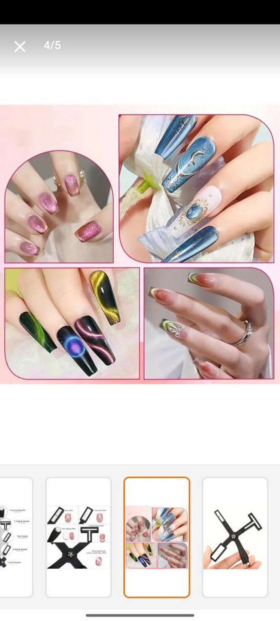 Kedi Gözü Tırnak Süsleme Aracı Siyah - Görsel 3