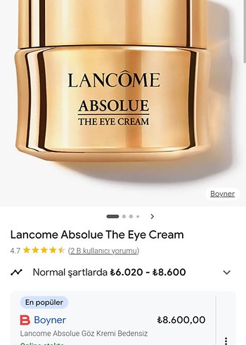 Lancôme Absolue göz kremi - Görsel 5