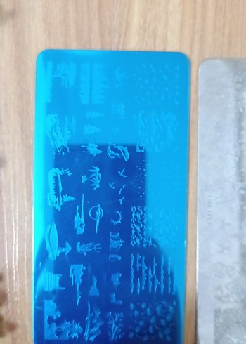 Mavi ve Gri Tırnak Dekorasyon Seti - Görsel 2