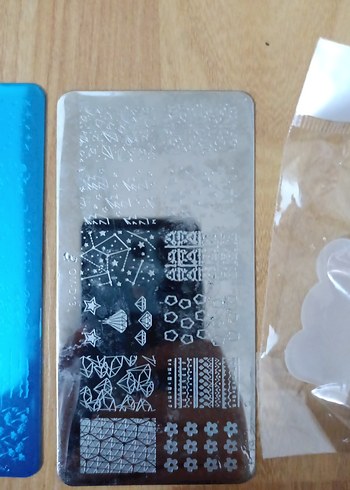 Mavi ve Gri Tırnak Dekorasyon Seti - Görsel 3