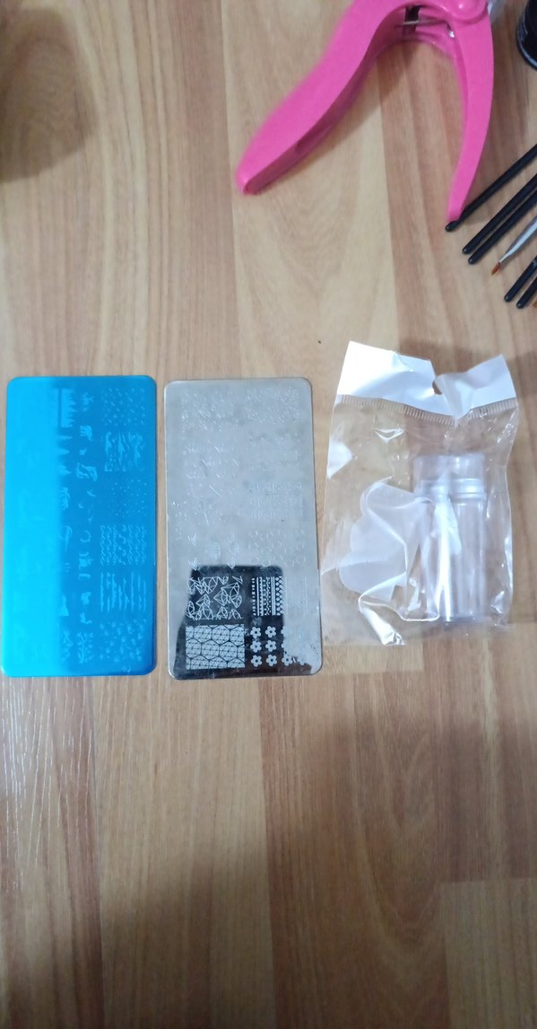 Mavi ve Gri Tırnak Dekorasyon Seti - Görsel 5