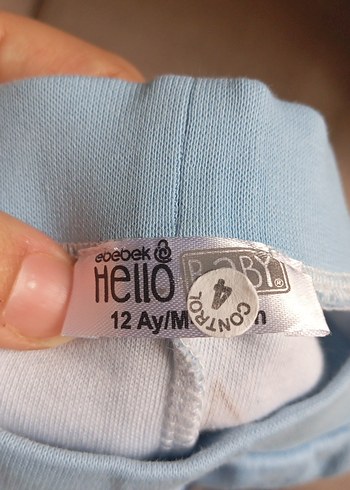 12-18 Ay Beden Erkek Çocuk Baskılı Mavi Pijama Altı
