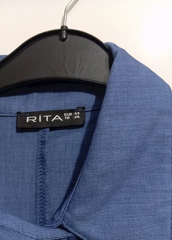 44 Beden mavi Renk Düğmeli Mavi Uzun Denim Elbise