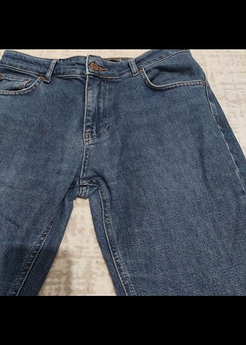 Erkek Lacivert Denim Normal Kesim Jean - Görsel 2