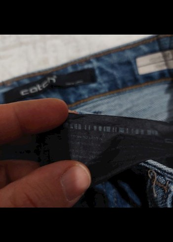 Erkek Lacivert Denim Normal Kesim Jean - Görsel 4