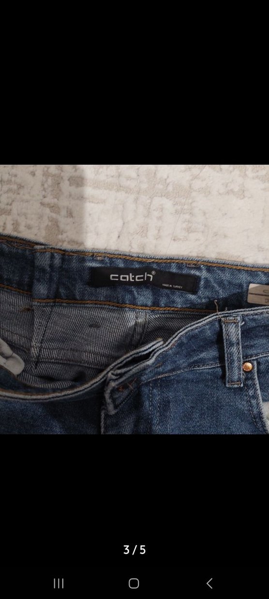 Erkek Lacivert Denim Normal Kesim Jean - Görsel 3