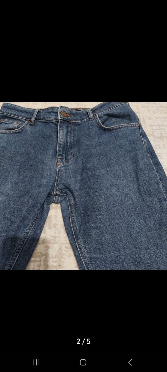 Erkek Lacivert Denim Normal Kesim Jean - Görsel 2