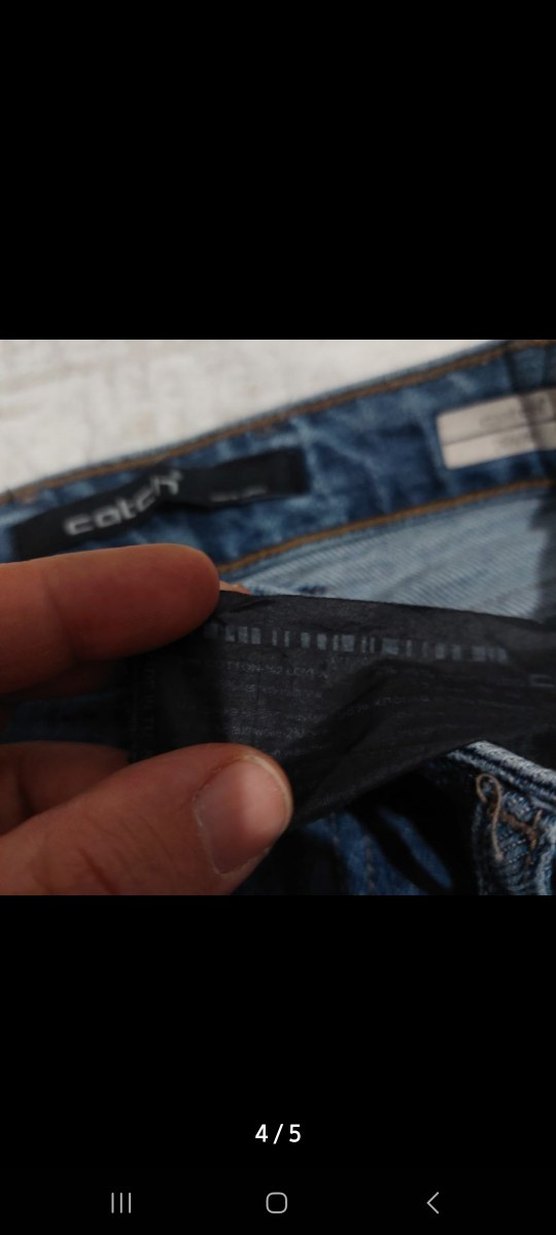 Erkek Lacivert Denim Normal Kesim Jean - Görsel 4