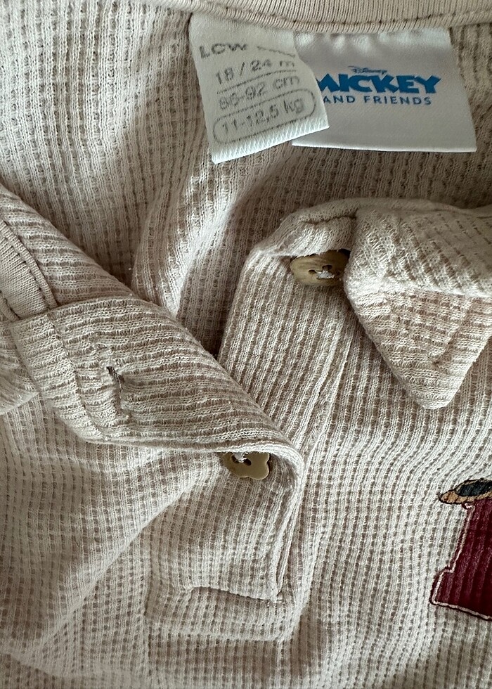 Gofre kumaş alt üst takım - Görsel 2