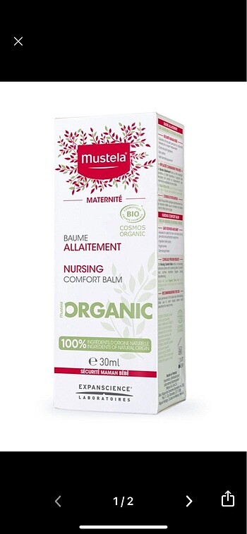 Mustela göğüs ucu kremi