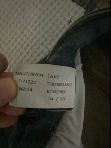 34 Beden gri Renk Mavi erkek jean