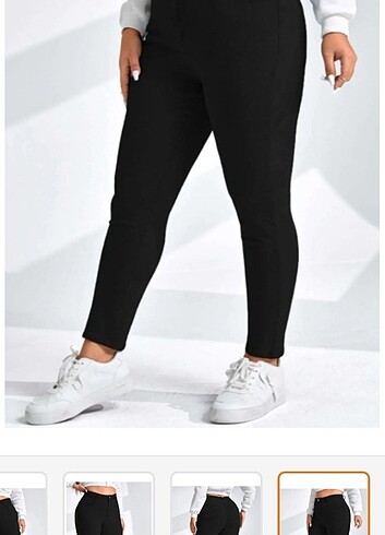 30 Beden siyah Renk Yüksek bel ful likrali vücuda oturan ve saran siyah pantalon