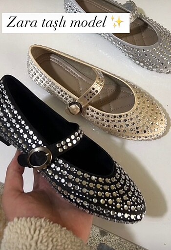 ZARA MODEL TAŞALI BABET