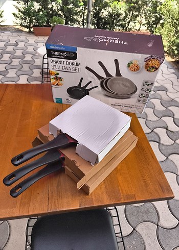 Beden Thermoad Granit Döküm 3'lü Tava Seti