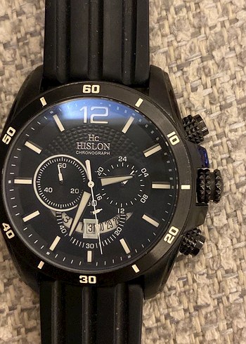 Siyah hislon Erkek Kol Saati - Görsel 3