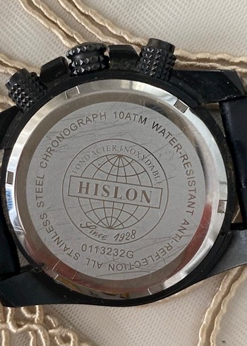 Siyah hislon Erkek Kol Saati - Görsel 4