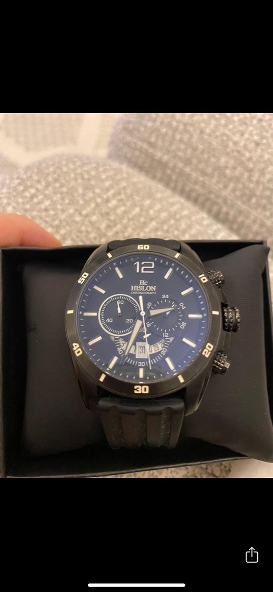 Siyah hislon Erkek Kol Saati - Görsel 2