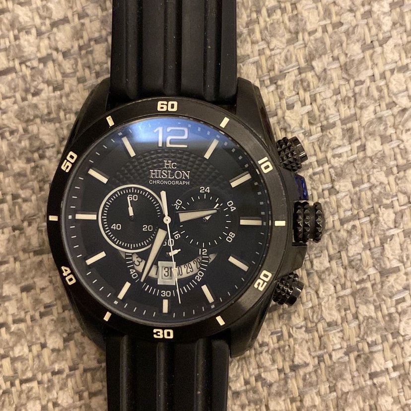 Siyah hislon Erkek Kol Saati - Görsel 3