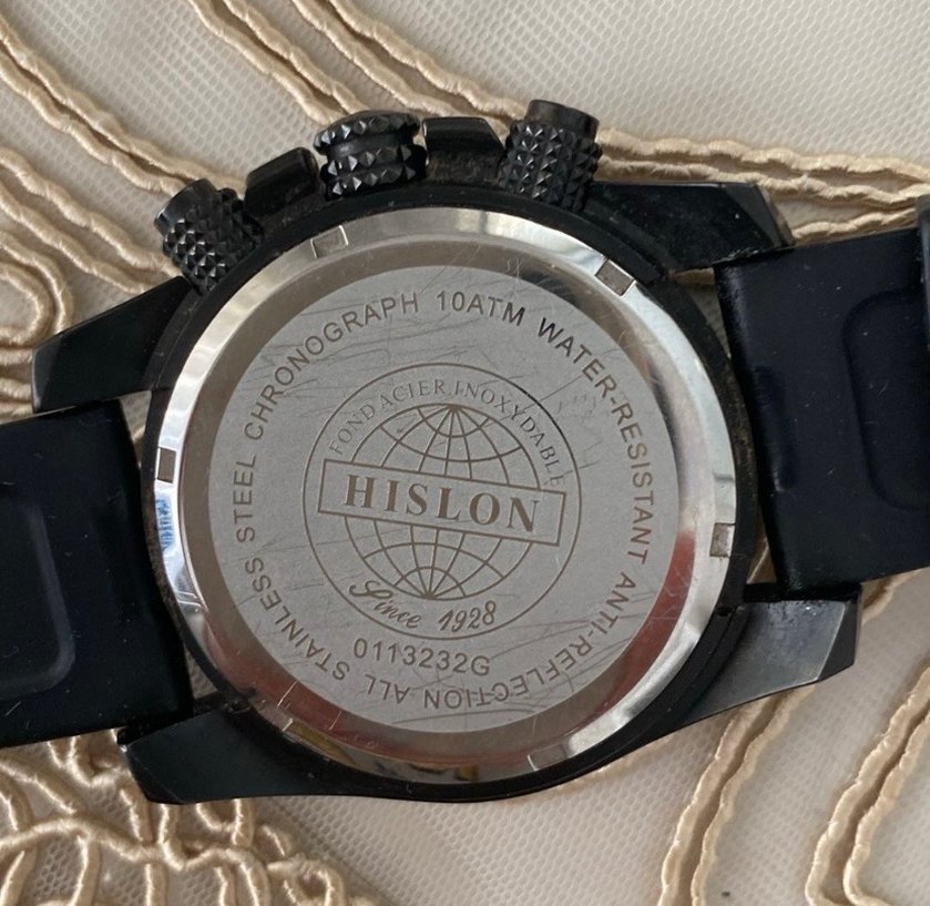 Siyah hislon Erkek Kol Saati - Görsel 4