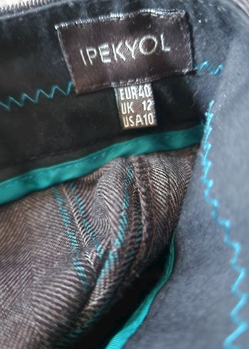 Kadın Kahverengi Kumaş Pantolon - Görsel 10