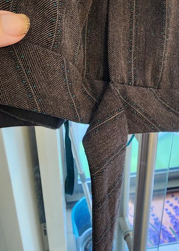 Kadın Kahverengi Kumaş Pantolon - Görsel 6