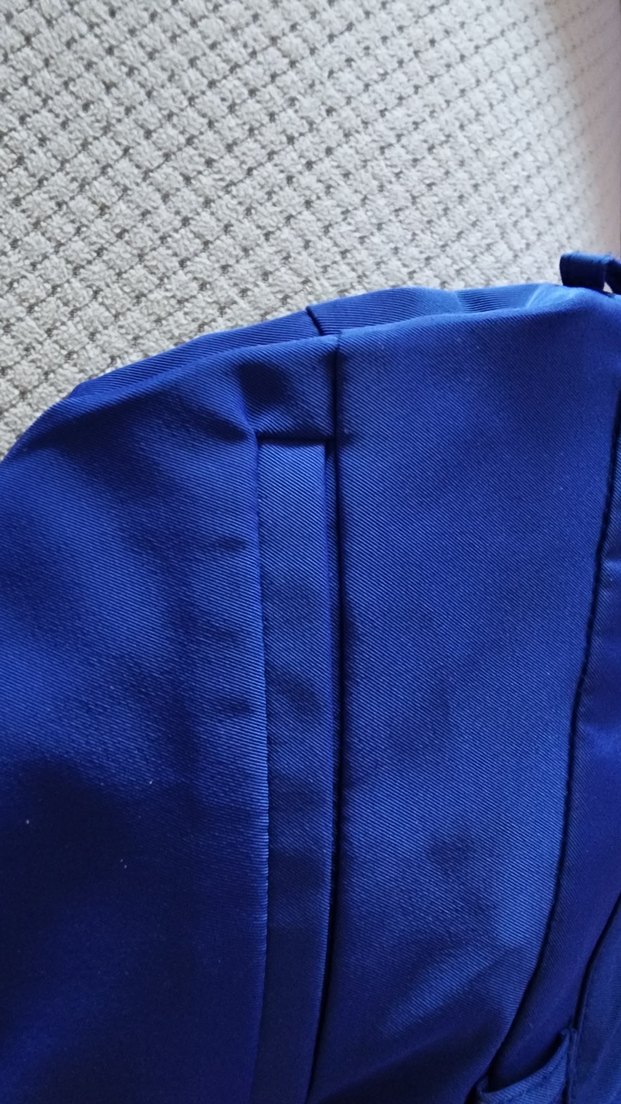 Düğmeli Parlak Mavi Midi Kadın Kumaş Pantolon - Görsel 2