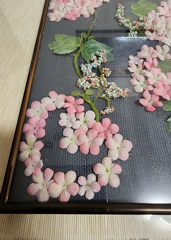 Pembe Pastel Çiçekli Tablo - Görsel 4