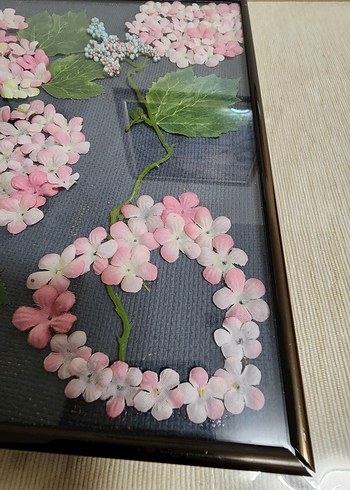 Pembe Pastel Çiçekli Tablo - Görsel 3