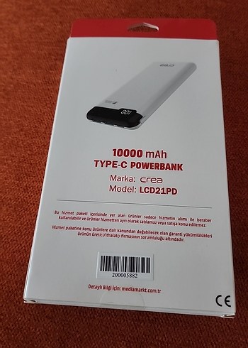 10000mAh LCD Ekranlı Hızlı Şarj Powerbank - Görsel 2
