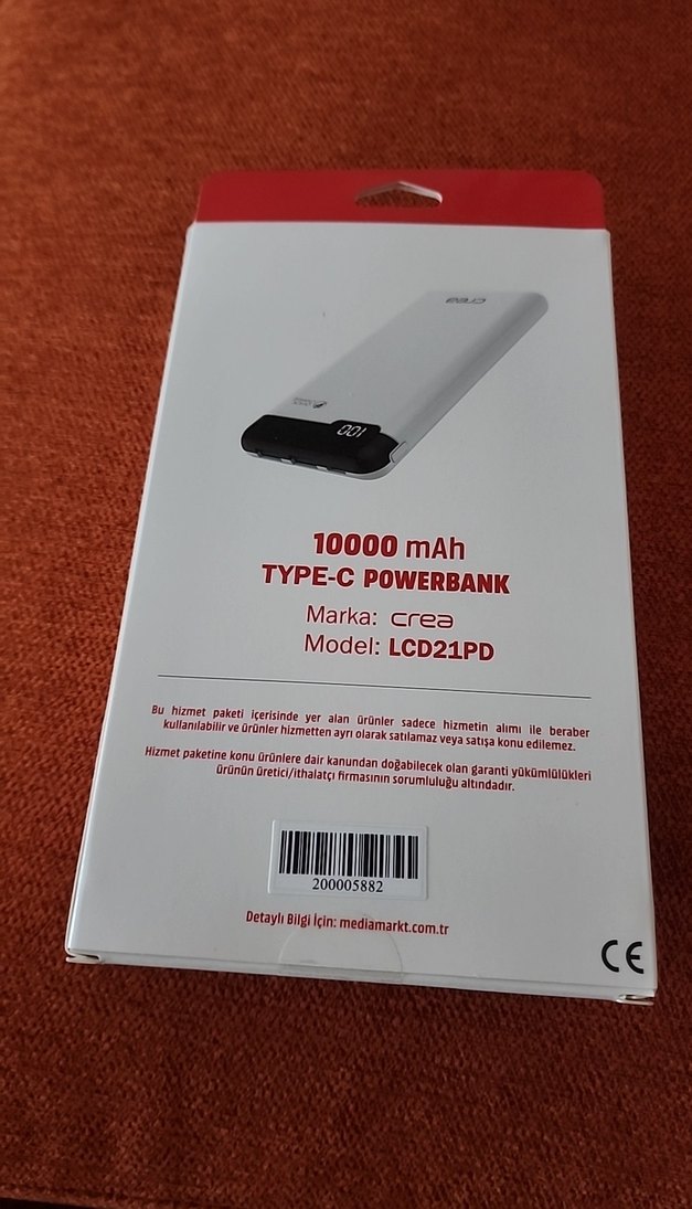 10000mAh LCD Ekranlı Hızlı Şarj Powerbank - Görsel 2