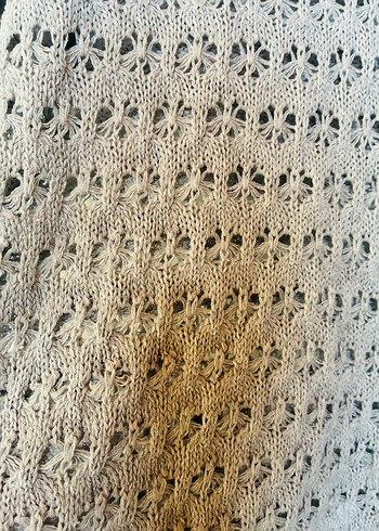 Gri Örgü Kadın Kısa Kollu Kazak - Görsel 2