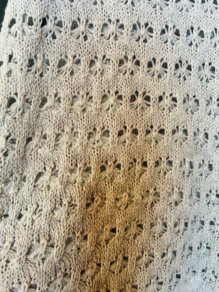 Gri Örgü Kadın Kısa Kollu Kazak - Görsel 2